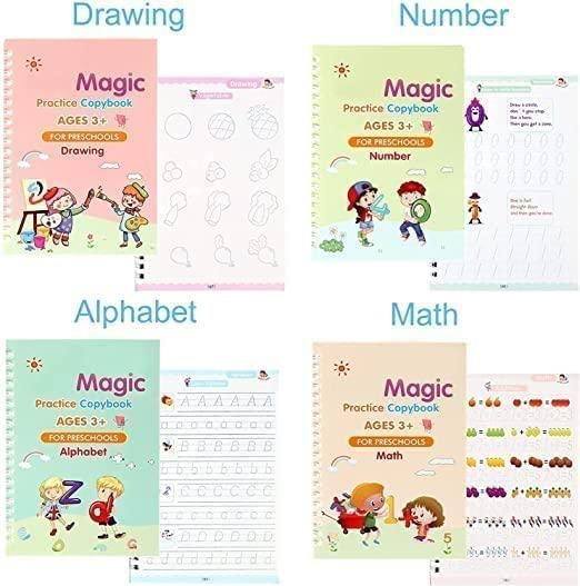 Sank Magic Practice 4 Books Pack + Pen + Refills