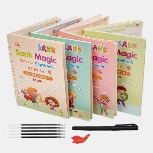 Sank Magic Practice 4 Books Pack + Pen + Refills
