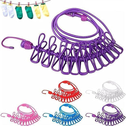 Cloth Drying Rope with Hooks (Buy 1 Get 1 Free) - Kapde Sukhane ki Rassi Wire