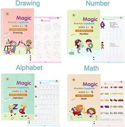 Sank Magic Practice 4 Books Pack + Pen + Refills