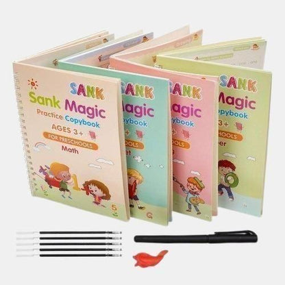 Sank Magic Practice 4 Books Pack + Pen + Refills
