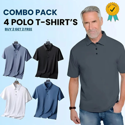 Men's Polo T-Shirt Pack Of 4 (Buy 1 GET 3 FREE)